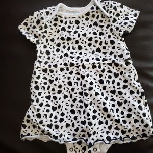 Black and white baby dress